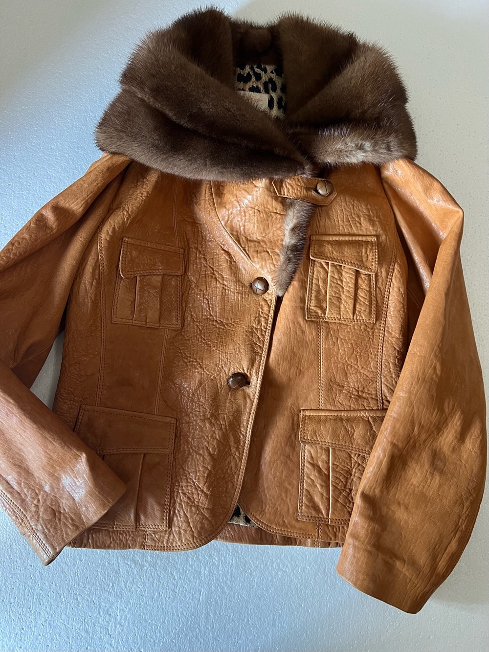 Benedetta Novi Leather Jacket size 48 (M/L) Excellent condition - Picture 10 of 16